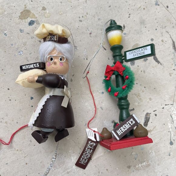 Vintage Set Of 18 Hershey’s Chocolate Christmas Ornaments by Kurt Adler - Picture 5 of 12